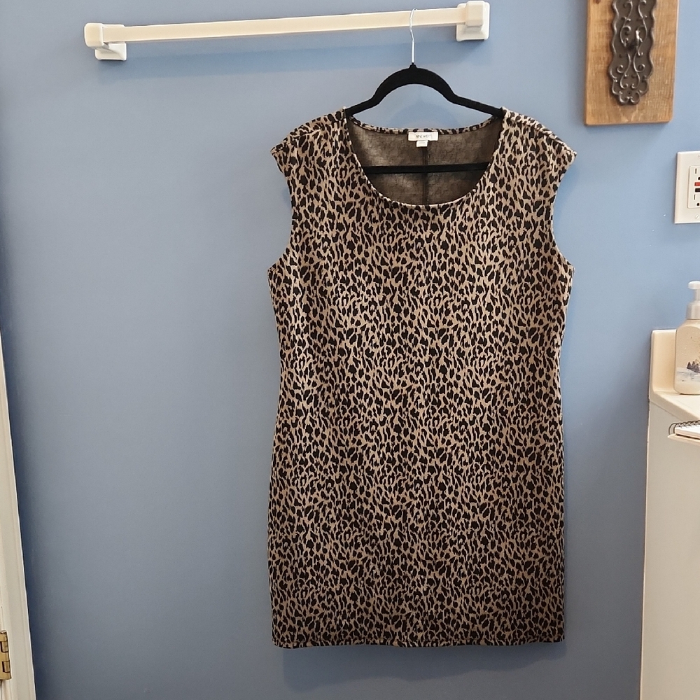 Nine West Chic Leopard Print Mini Dress
